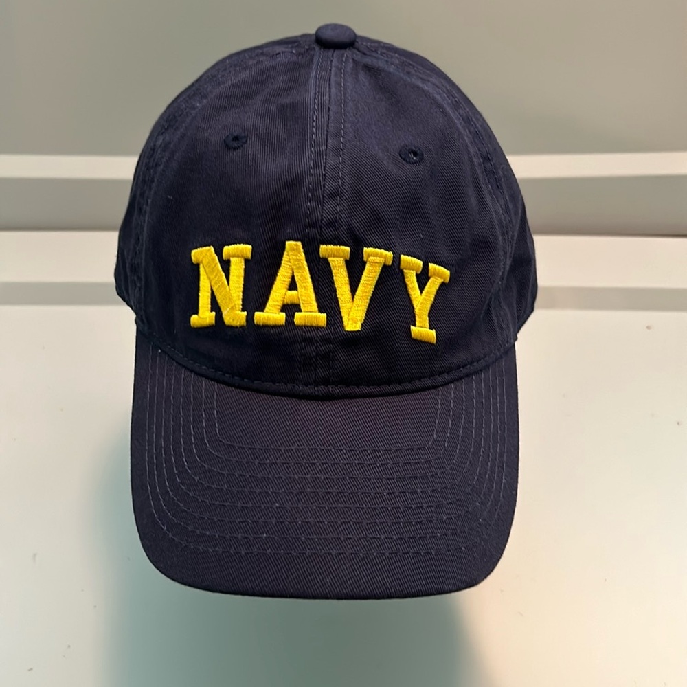 NAVY hat made by Armed Forces Gear. Like new adjustable One size fits most
